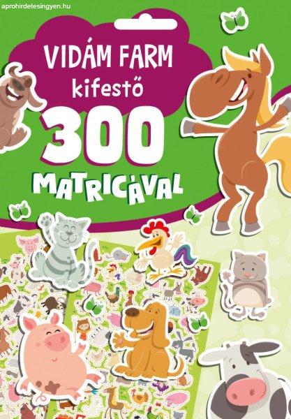 Vidám farm kifestő - 300 Matricával