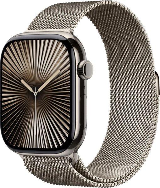 Apple Watch S10 Cellular 46mm Natural Titanium Case with Natural Milanese Loop
M/L