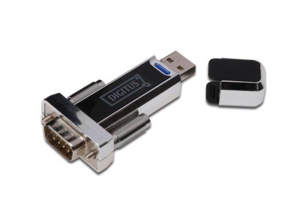 Digitus USB to Serial Adapter, RS232 Black