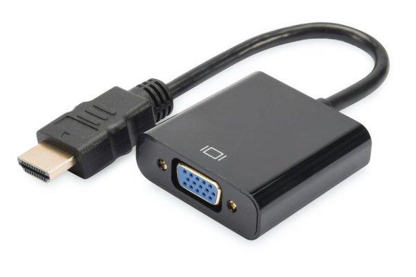 Digitus DA-70461 HDMI to VGA converter adapter Typ A - VGA (D-Sub) connector
3,5mm audio jack Black