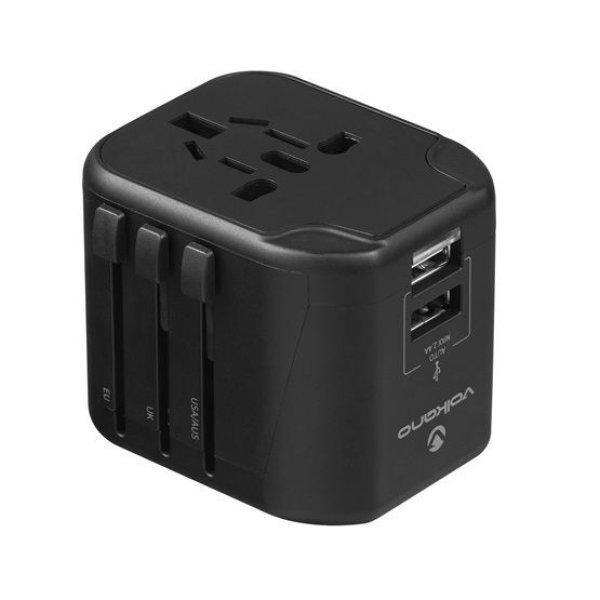 Volkano Universal Travel Charger Black