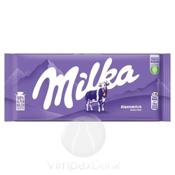 MILKA ALPESI TEJCSOKOLÁDÉ 100G /24/