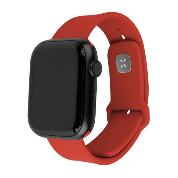 FIXED Sporty szilikon szíj az Apple Watch Ultra 49mm-es okosórákhoz , piros