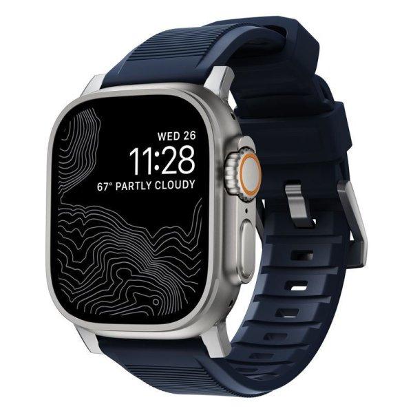 Nomad Rugged Strap, atlantic blue - Apple Watch Ultra 2/1 49mm 9/8/7
45mm/6/SE/5/4 44mm/3/2/1 42mm