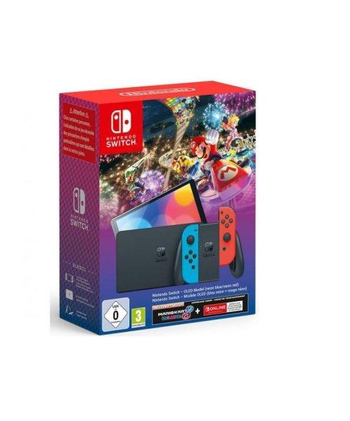 Nintendo Switch OLED + Mario Kart 8 Deluxe + 12hónapos Nintendo Switch Online
előfizetés