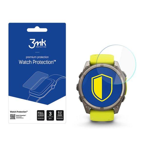 3mk Óra kijelző védőfólia FlexibleGlass hibrid üvegfólia 7H Garmin Fenix
8 Solar/Sapphire 51mm