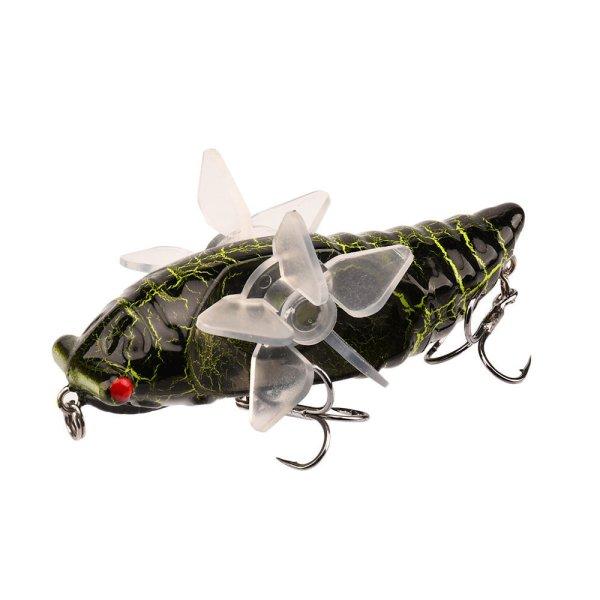 Bionic Cicada Hard Fish Csali - Spinning horgászcsali propelleres háromszögű
horoggal