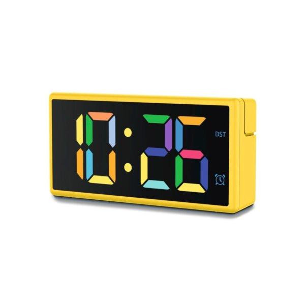 Hama Ibiza Digital Alarm Clock Multi-Colour Display with USB Charging Function
Yellow