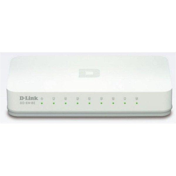 D-LINK Switch 8x100Mbps Műanyagházas Asztali, GO-SW-8E/E