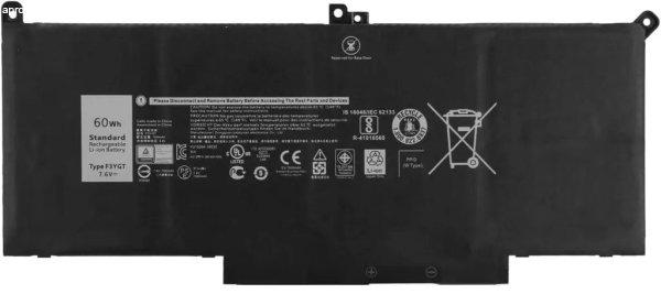 Dell 7280 7290 7380 7390 7480 7490 7.6V 8200mAh utángyártott laptop
akkumulátor