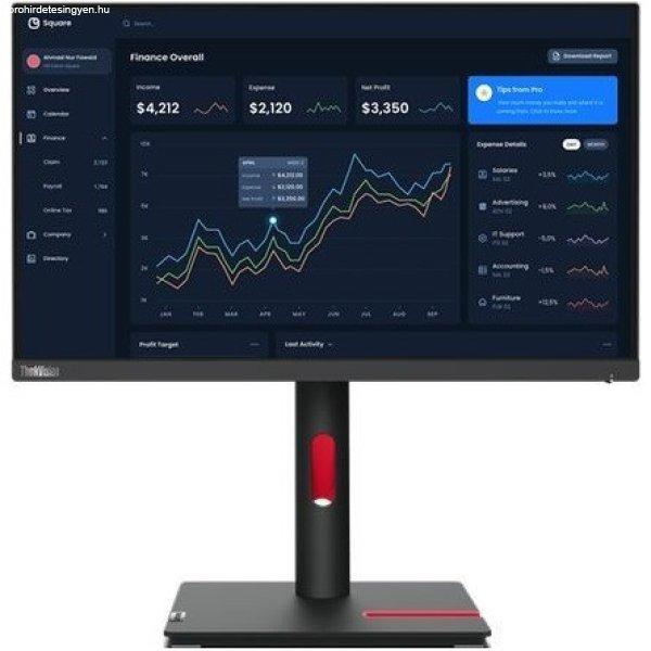 Lenovo ThinkVision T22i-30 21.5" IPS LED monitor fekete 60Hz