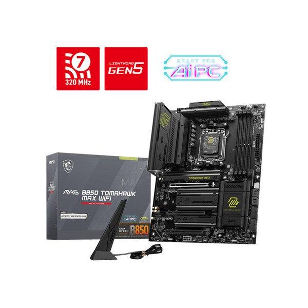 MSI Alaplap AM5 MAG B850 TOMAHAWK WIFI AMD B850, ATX