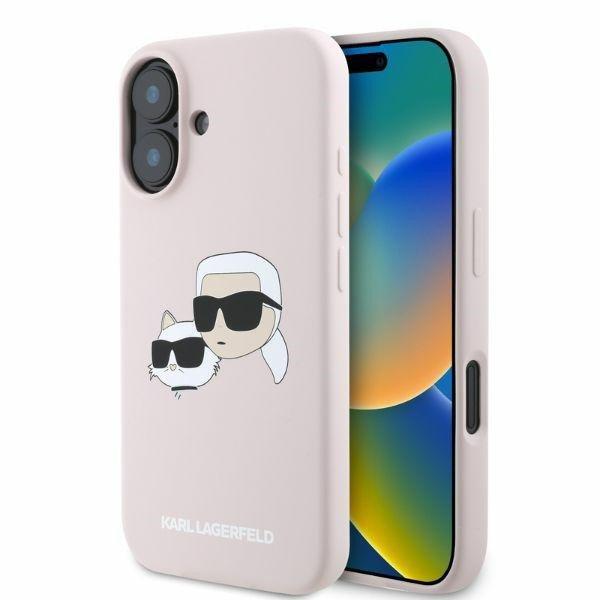 Karl Lagerfeld KLHMP16SSKCHPPLP Silicone Double Heads Print MagSafe keménytok
iPhone 16 - rózsaszín