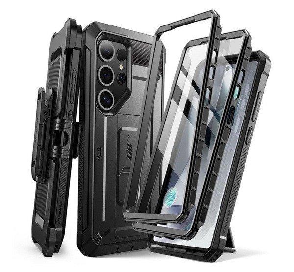 SUPCASE UNICORN BEETLE PRO műanyag telefonvédő (360°-os védelem, erős
ütésállóság, műanyag előlap) FEKETE Samsung Galaxy S25 Ultra (SM-S938)