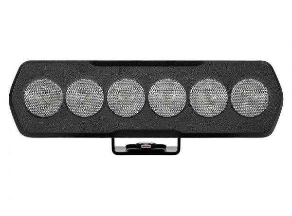 Fekete 6 LED-es hosszú munkalámpa TERÍTŐ fény