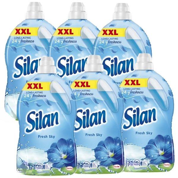 6 x 2,77L Silan Fresh Sky öblítőkoncentrátum – 126 mosásra elegendő