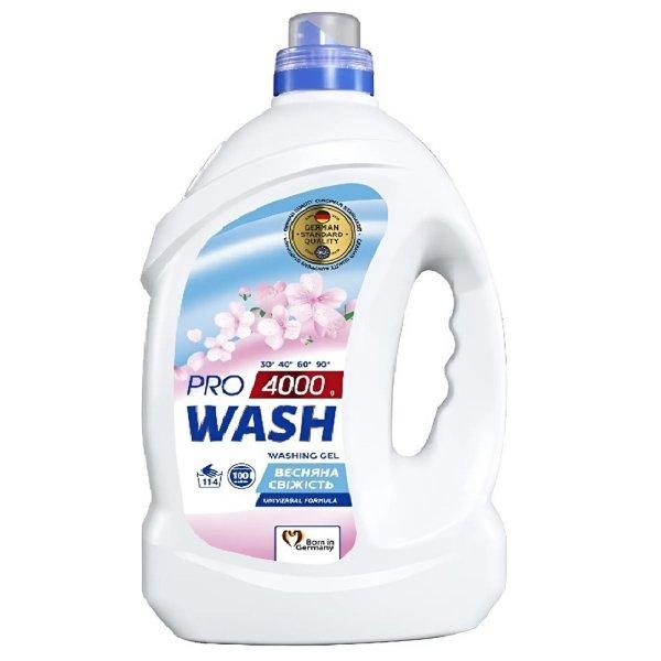 4 x 4L PRO WASH Spring Freshness univerzális mosógél – színes és fehér
ruhákhoz