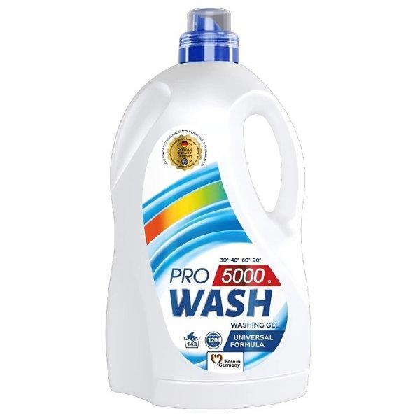 4 x 5L PRO WASH univerzális mosógél – színes, fehér és sötét ruhákhoz