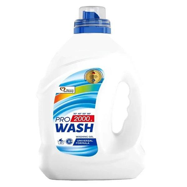 8 x 2L PRO WASH univerzális mosógél – színes, fehér és sötét ruhákhoz