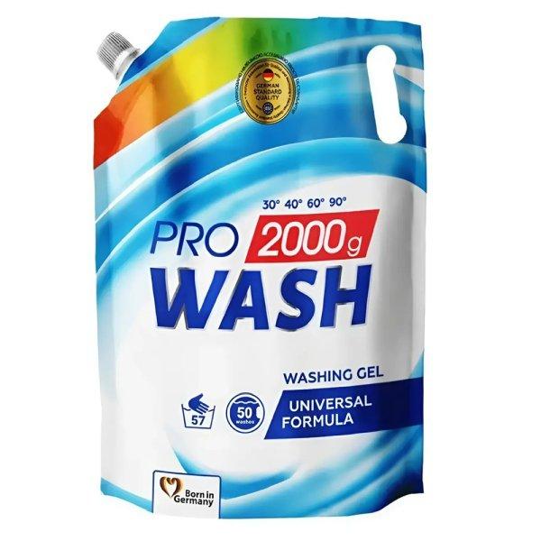 10 x 2L PRO WASH univerzális mosógél utántöltő 50 mosáshoz