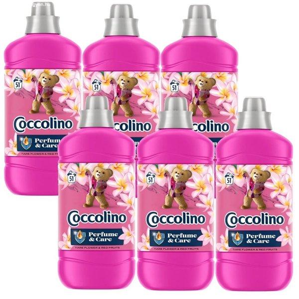 6 x 1275ml Coccolino Perfume & Care - Tiare Flower & Red Fruits
öblítőkoncentrátum – 51 mosásra elegendő