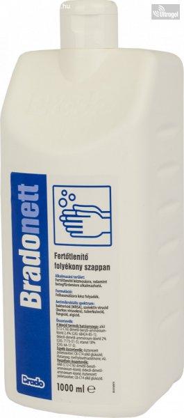 BradoNETT - fertőtlenítő folyékony szappan - 1000 ml 