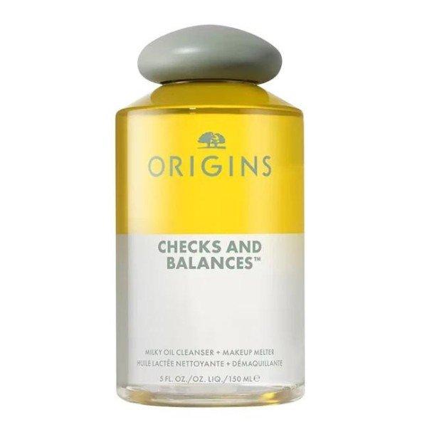 Origins Kétfázisú sminklemosó Checks and Balances™
(Milky Oil Cleanser with Rice Oil and Squalane) 150 ml