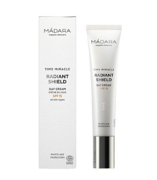 MÁDARA Napvédő nappali krém SPF 15 Time Miracle (Radiant
Shield Day Cream SPF 15) 40 ml