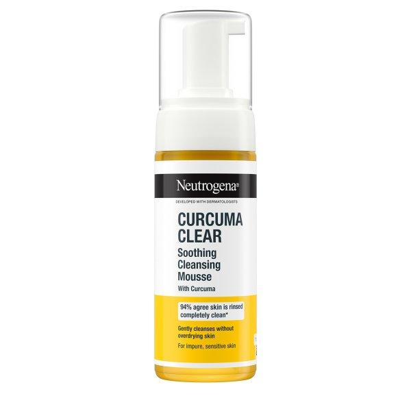 Neutrogena Arctisztító hab érzékeny, vegyes és
problémás bőrre Curcuma Clear (Soothing Cleansing Mousse) 150 ml