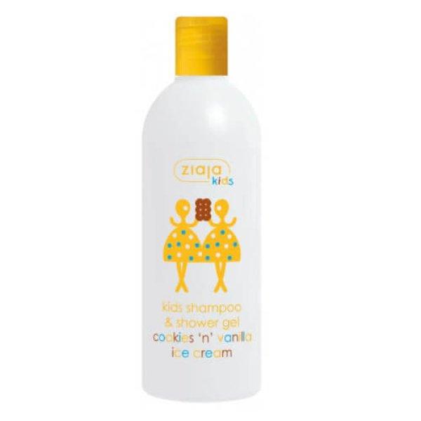 Ziaja Sampon és tusfürdő Szárazsütemény és
vanília fagylalt(Kid´s Shampoo & Shower Gel) 400 ml