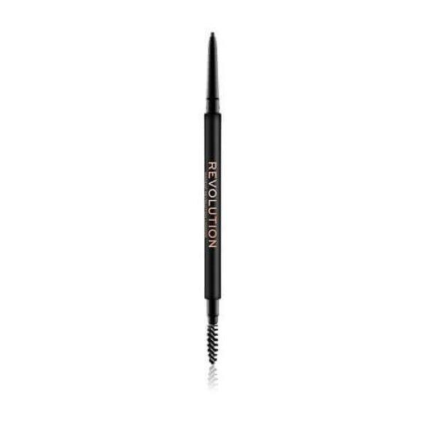 Revolution Precíz szemöldökceruza kefével (Precise Brow
Pencil Medium Brown)