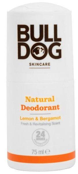 Bulldog Természetes golyós dezodor (Natural Deodorant Lemon & Bergamot
Fresh & Revitalising Scent) 75 ml