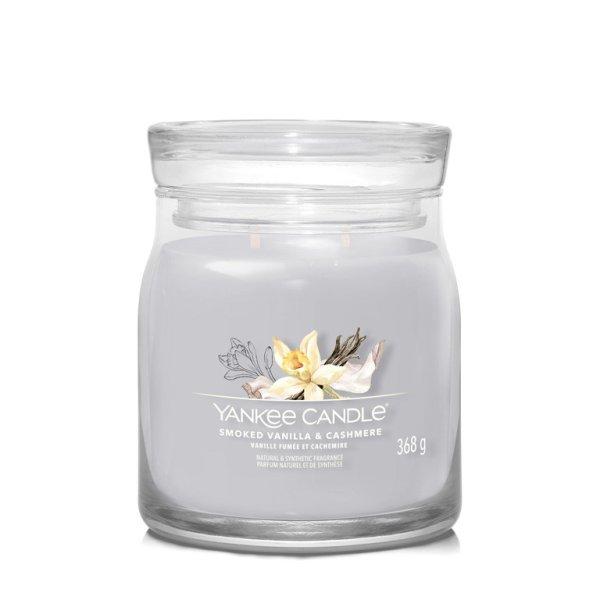 Yankee Candle Illatgyertya Signature üveg Smoked Vanilla & Cashmere 368 g -
közepes