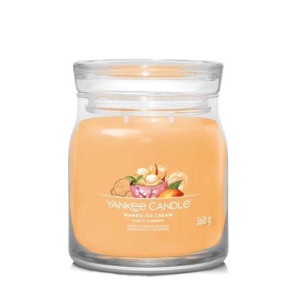 Yankee Candle Illatgyertya Signature közepes Mango Ice Cream 368 g