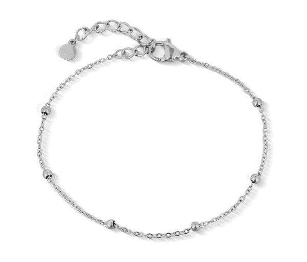 Vuch Minimalista acél karkötő Silver Fantin