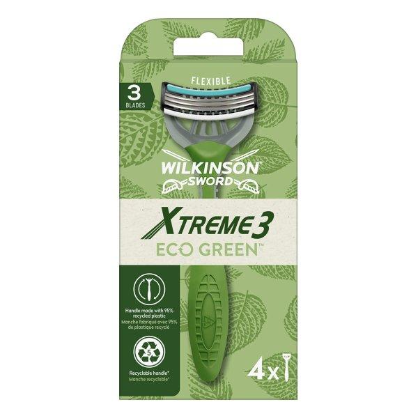 Wilkinson Sword Egyhasználatú borotva férfiaknak Xtreme3 ECO
Green 4 db