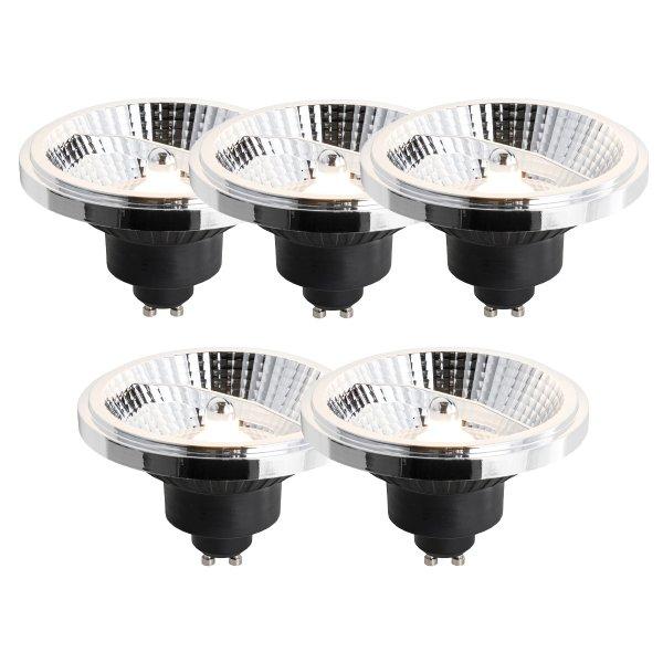 5 db GU10 3 lépcsős fényerő-szabályozható LED izzó 111mm 10.5W 770lm
2700K