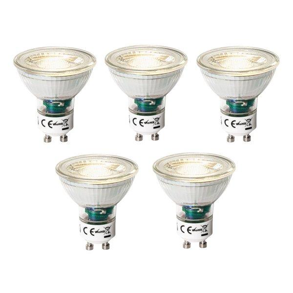 5 db GU10 3-staps dimbaar LED lamp 7W 700 lm 3000K