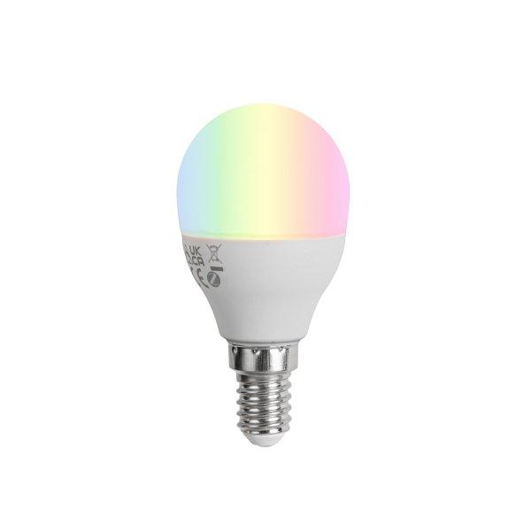 E14 Dimmelhető LED izzó G45 Opál 4.9W 470lm 2700-6500K