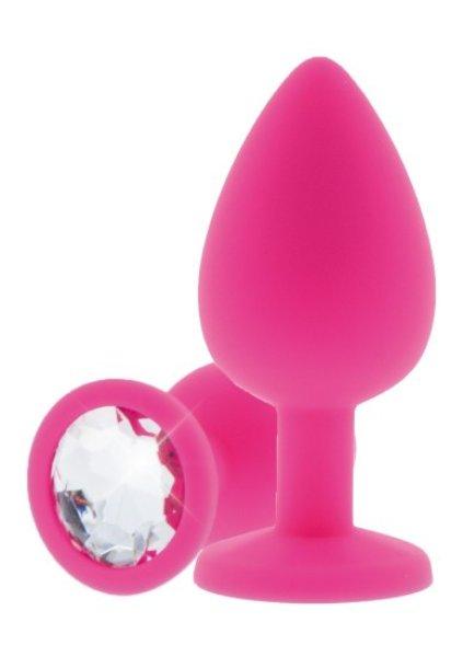 ToyJoy Anal Play Diamond Booty Jewel Medium Pink