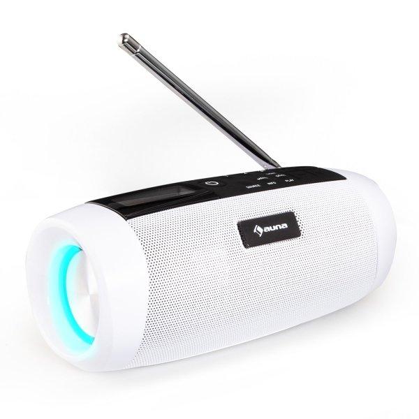 Auna Blaster DAB rádió hordozható Bluetooth hangszóró, DAB/DAB+/FM, akku,
LCD