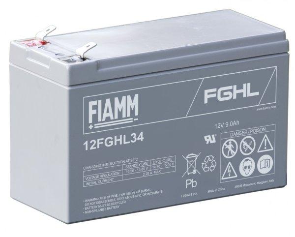 Fiamm 12FGHL34 12V 9Ah Nagy kisütőáramú ipari zárt ólomakkumulátor