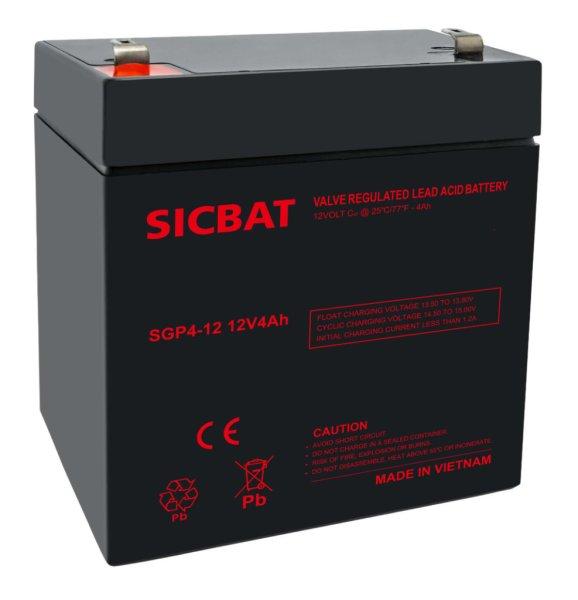 SICBAT SGP4-12 12V 4Ah ipari zárt ólomakkumulátor