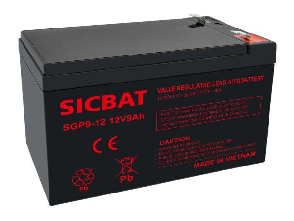 SICBAT SGP9-12 12V 9Ah ipari zárt ólomakkumulátor