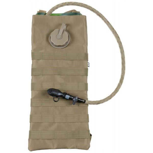 MFH Hidratáló táska TPU tömlővel MOLLE, 2,5 L, coyote tan színben