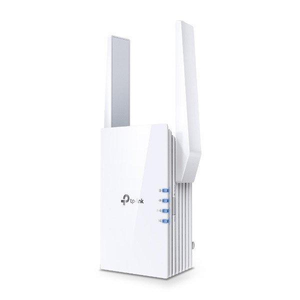 TP-Link Range Extender WiFi AX3000 - RE705X (2402Mbps 5GHz + 574Mbps 2,4GHz;
WiFi6; 1x1Gbps)