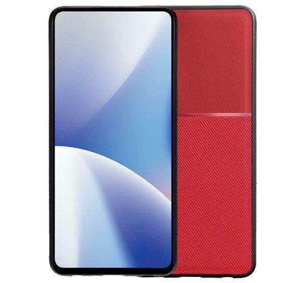 Szilikon telefonvédő (ütésállóság, mágneses, bőr hatású hátlap,
csíkos) PIROS Xiaomi Redmi Note 14 Pro Plus 5G