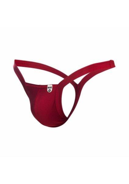 MOB Eroticwear Y Buns Thong Red M