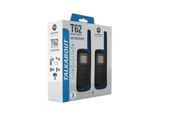 Motorola T62 2 darabos adóvevő szett, akár 8 km hatótávval - kék