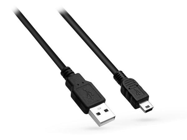 Venom USB-A - mini USB töltőkábel 2 m-es vezetékkel - fekete - ECO
csomagolás